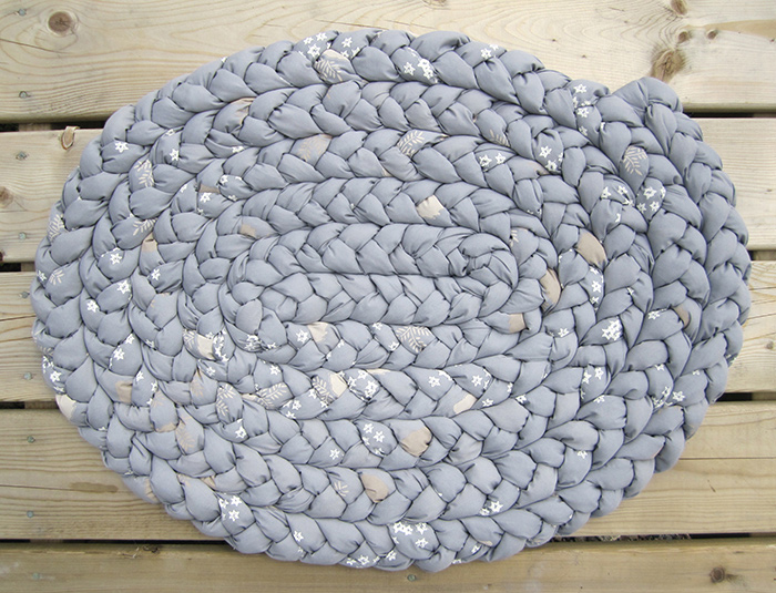 Braided rug sample no. 9